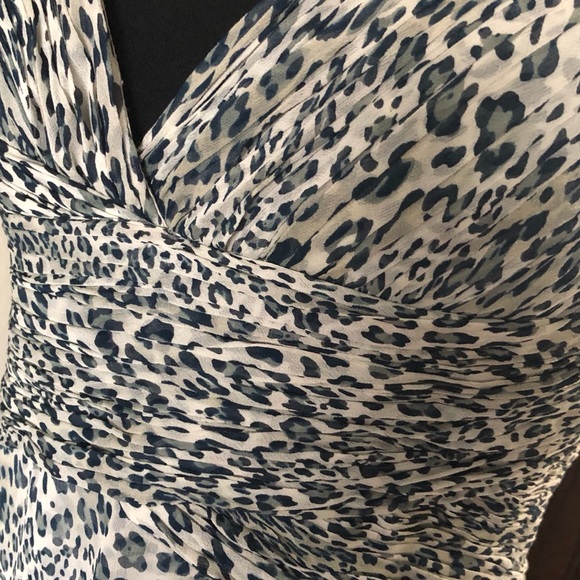 PRONOVIAS | Almendro Animal Print Mermaid Grecian Silk Gown Sz 12 - Picture 4 of 7